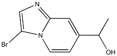 1-(3-bromoimidazo[1,2-a]pyridin-7-yl)ethanol Struktur