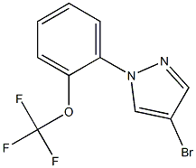 4-bromo-1-(2-(trifluoromethoxy)phenyl)-1H-pyrazole Structure