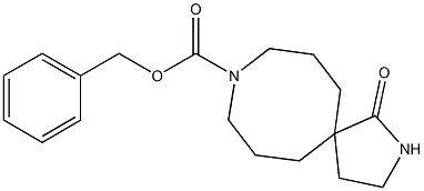 benzyl 1-oxo-2,9-diazaspiro[4.7]dodecane-9-carboxylate Structure