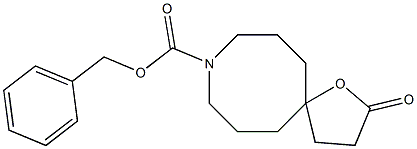 benzyl 2-oxo-1-oxa-9-azaspiro[4.7]dodecane-9-carboxylate Struktur
