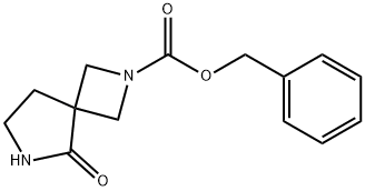 benzyl 5-oxo-2,6-diazaspiro[3.4]octane-2-carboxylate 结构式