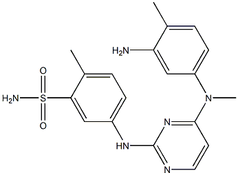 5-(4-((3-amino-4-methylphenyl)(methyl)amino)pyrimidin-2-ylamino)-2-methylbenzenesulfonamide