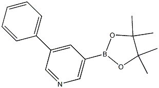 3-phenyl-5-(4,4,5,5-tetramethyl-1,3,2-dioxaborolan-2-yl)pyridine Structure