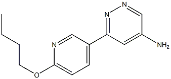  6-(6-butoxypyridin-3-yl)pyridazin-4-amine