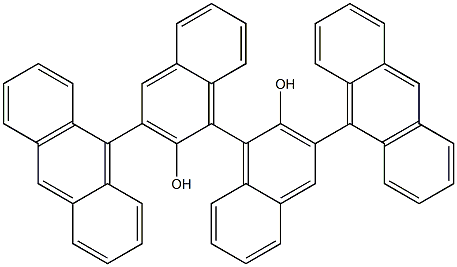 R-3,3'-bis(9-anthryl)-1,1'-binaphthyl-2,2'-diol Struktur