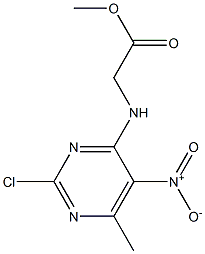 N-(2-chloro-6-methyl-5-nitro-pyrimidin-4-yl)-glycine-methyl ester