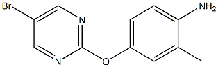 4-(5-Bromo-pyrimidin-2-yloxy)-2-methyl-phenylamine,,结构式