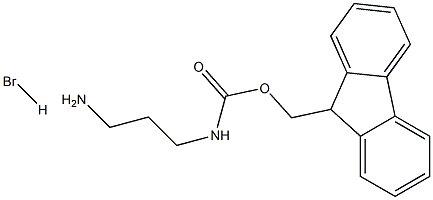 N-Fmoc-1,3-propanediamine hydrobromide 结构式