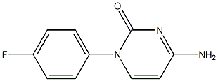 4-Amino-1-(4-fluoro-phenyl)-1H-pyrimidin-2-one Structure