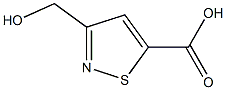 3-(hydroxymethyl)isothiazole-5-carboxylic acid,,结构式