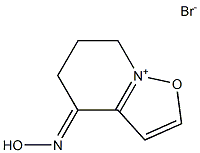 4,5,6,7-Tetrahydro-4-hydroxyiminoisoxazolo[2,3-a]pyridinium bromide Struktur
