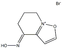 4,5,6,7-Tetrahydro-4-hydroxyiminoisoxazolo[2,3-a]pyridinium bromide Structure