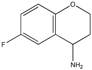 6-fluoro-3,4-dihydro-2H-chromen-4-ylamine,,结构式