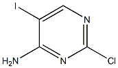 2-chloro-5-iodopyrimidin-4-amine Structure