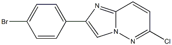 2-(4-bromophenyl)-6-chloroimidazo[1,2-b]pyridazine 结构式