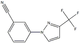 3-(3-(trifluoromethyl)-1H-pyrazol-1-yl)benzonitrile,,结构式