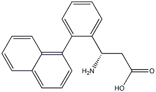 (S)- 3-Amino-3-(2-naphthylphenyl)-propionic acid,,结构式