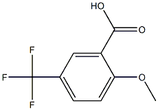2-Methoxy-5-(trifluoromethyl)benzoic acid, 97+%,,结构式