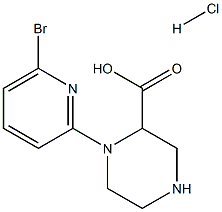  1-(6-Bromo-pyridin-2-yl)-piperazine-2-carboxylic acid hydrochloride