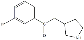 3-(3-Bromo-benzenesulfinylmethyl)-pyrrolidine Struktur
