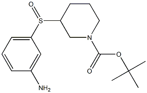 3-(3-Amino-benzenesulfinyl)-piperidine-1-carboxylic acid tert-butyl ester 结构式