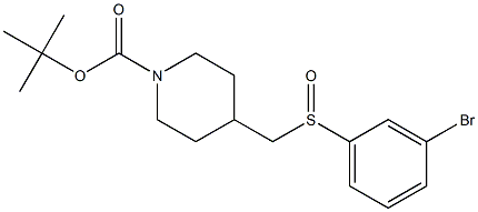 4-(3-Bromo-benzenesulfinylmethyl)-piperidine-1-carboxylic acid tert-butyl ester