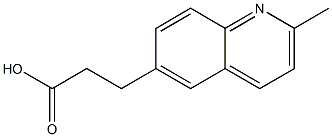 3-(2-methylquinolin-6-yl)propanoic acid Struktur