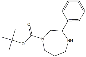 tert-butyl 3-phenyl-1,4-diazepane-1-carboxylate 化学構造式
