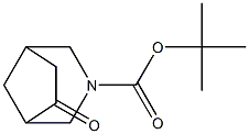 6-Oxo-3-aza-bicyclo[3.2.1]octane-3-carboxylic acid tert-butyl ester,,结构式