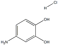 4-aminobenzene-1,2-diol hydrochloride Struktur