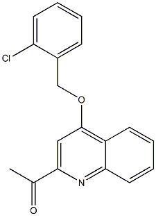 1-(4-(2-chlorobenzyloxy)quinolin-2-yl)ethanone Structure