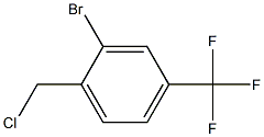 2-bromo-1-(chloromethyl)-4-(trifluoromethyl)benzene,,结构式