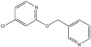 3-((4-chloropyridin-2-yloxy)methyl)pyridine 化学構造式