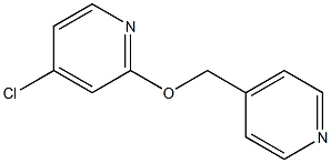 4-((4-chloropyridin-2-yloxy)methyl)pyridine Struktur