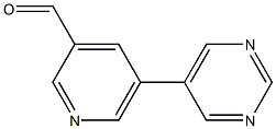 5-(pyrimidin-5-yl)pyridine-3-carbaldehyde Struktur