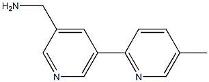 (5-(5-methylpyridin-2-yl)pyridin-3-yl)methanamine 结构式