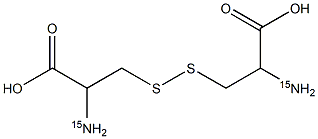 DL-Cystine-15N2, , 结构式