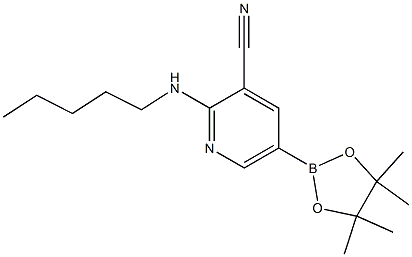  5-(4,4,5,5-tetramethyl-1,3,2-dioxaborolan-2-yl)-2-(pentylamino)pyridine-3-carbonitrile