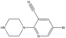5-bromo-2-(piperazin-1-yl)pyridine-3-carbonitrile|