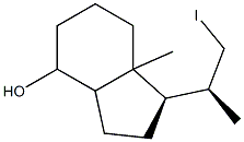 (1R,1'S)-Octahydro-1-(2'-iodo-1'-Methylethyl)-7a-Methyl-inden-4-ol 化学構造式