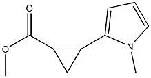 Methyl 2-(1-Methyl-1H-pyrrol-2-yl)cyclopropanecarboxylate Structure