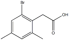 2,4-DiMethyl-6-broMophenylacetic acid,,结构式