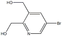 (5-broMopyridine-2,3-diyl)diMethanol Structure