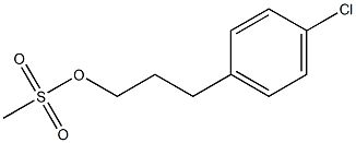 3-(4-Chlorophenyl)propyl Mesylate 结构式