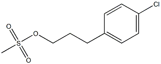 3-(4-Chlorophenyl)propyl Mesylate 化学構造式