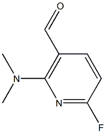2-(dimethylamino)-6-fluoronicotinaldehyde 化学構造式
