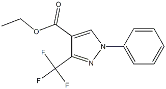 Ethyl 1-phenyl-3-(trifluoromethyl)-1H-pyrazole-4-carboxylate Structure