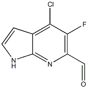 4-Chloro-5-fluoro-1H-pyrrolo[2,3-b]pyridine-6-carbaldehyde Structure