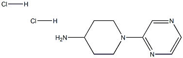 1-Pyrazin-2-ylpiperidin-4-amine dihydrochloride Structure