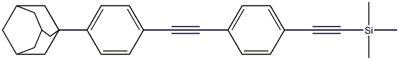 (4-((4-AdaMantylphenyl)ethynyl)phenylethynyl)triMethylsilane Structure